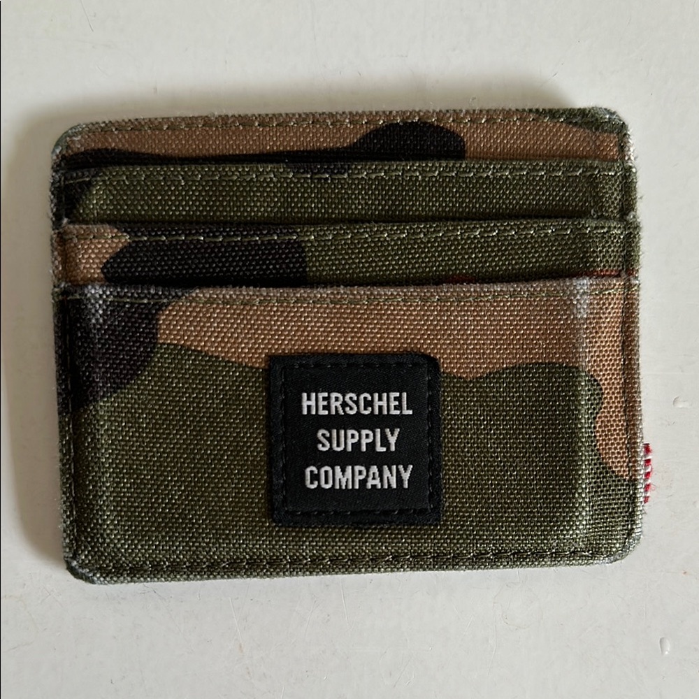 Herschel Supply Company Green and Brown Key Card Holder Durable Design